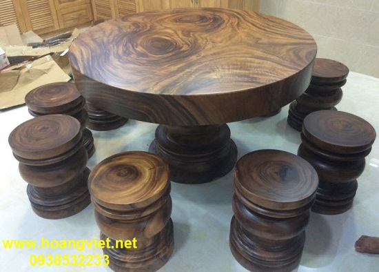 Solid wood tables and chairs